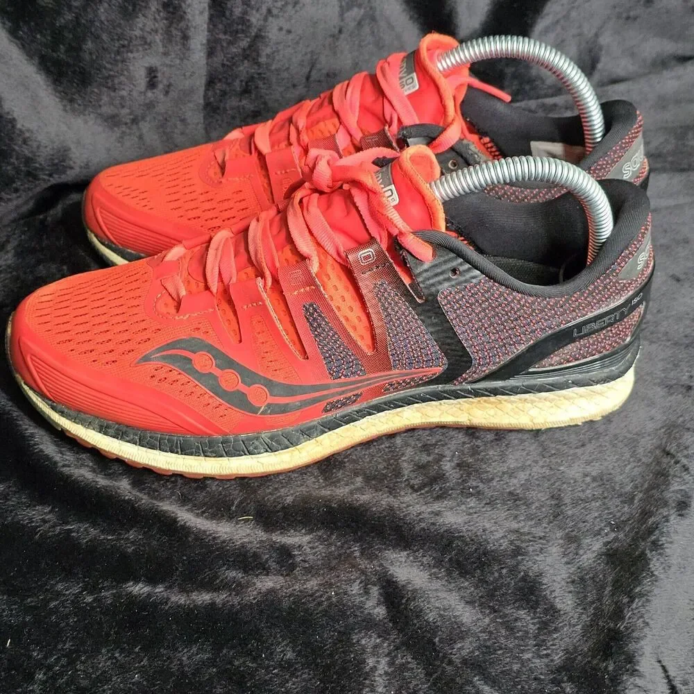 Saucony Womens Liberty ISO‎ S10410-2 Red Running Shoes Sneakers Size 8.5 US M